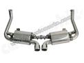 987 05-08 Echappement sport inox A VALVES + 2 sorties 89mm perforees # CARGRAPHIC #  