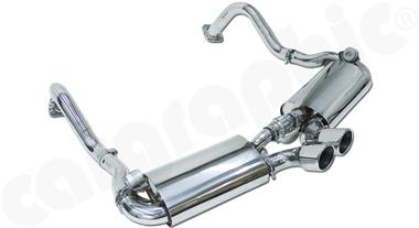 981 2012-2016 Echappement sport inox A VALVES + 2 sorties 89mm perforees # CARGRAPHIC